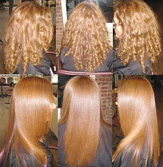 биовыпрямление волос фото до и после