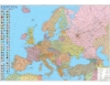 Політична карта Європи з прапорами, 110х80 см, ламінована