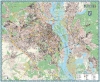Велика карта Києва 190х158 см, ламінована 