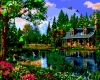 Картина по номерам Будиночок у лісі