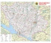 Настінна карта Полтавської області  100х80 см, ламінована на планках