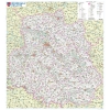 Настінна карта Вінницької області 100х90 см, ламінована
