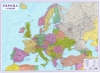 Велика карта Європи, 190х130 см, картон