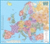 Настенная карта Европы политическая с индексами 123х108