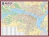 Настінна карта Дніпра 158х216 см, картон